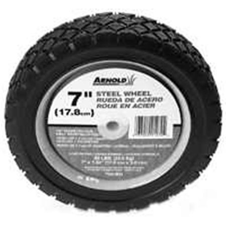 ARNOLD Arnold 490-321-0001 7 In. Steel Diamond Tread Wheel 55 Lbs. 7267057